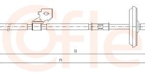 Cablu frana de parcare COFLE 11.5828 – OPEL | AutoRival