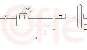Cablu frana de parcare COFLE 11.5829 – OPEL | AutoRival