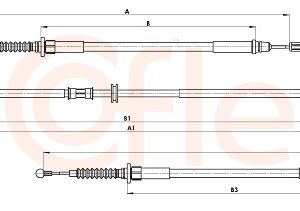 Cablu frana de parcare COFLE 11.5839 – OPEL | AutoRival
