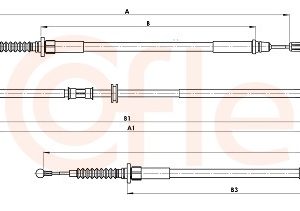 Cablu frana de parcare COFLE 11.5840 – OPEL | AutoRival