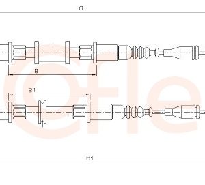 Cablu frana de parcare COFLE 11.585 – OPEL | AutoRival