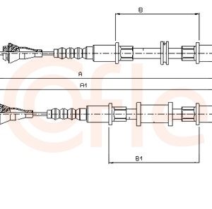 Cablu frana de parcare COFLE 11.5854 – OPEL | AutoRival
