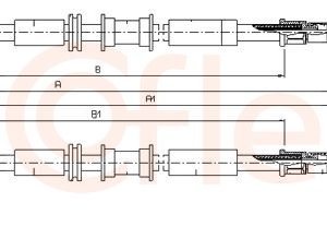 Cablu frana de parcare COFLE 11.5857 – OPEL | AutoRival