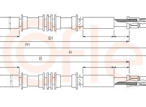 Cablu frana de parcare COFLE 11.5858 – OPEL | AutoRival
