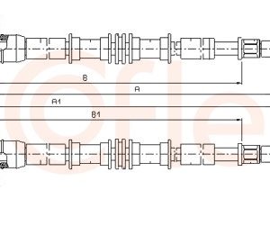 Cablu frana de parcare COFLE 11.5859 – OPEL | AutoRival