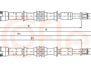 Cablu frana de parcare COFLE 11.5861 – OPEL | AutoRival