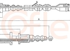 Cablu frana de parcare COFLE 11.593 – OPEL | AutoRival