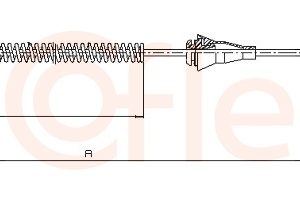 Cablu frana de parcare COFLE 11.5939 – OPEL | AutoRival