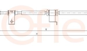 Cablu frana de parcare COFLE 17.3531 – OPEL | AutoRival