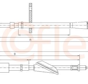 Cablu frana de parcare COFLE 17.5042 – OPEL | AutoRival