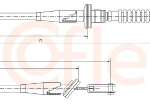 Cablu ambreiaj COFLE 18.6020 – OPEL | AutoRival