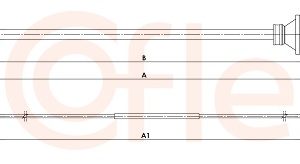 Cablu frana de parcare COFLE 92.1.OP026 – OPEL | AutoRival