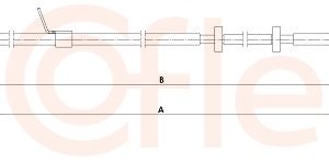 Cablu frana de parcare COFLE 92.1.PE006 – OPEL | AutoRival