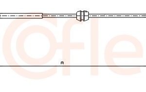 Cablu frana de parcare COFLE 92.11.5756 – OPEL | AutoRival