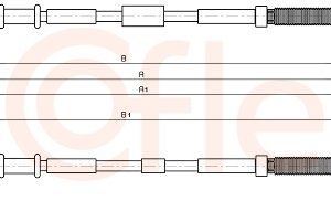 Cablu frana de parcare COFLE 92.11.5774 – OPEL | AutoRival