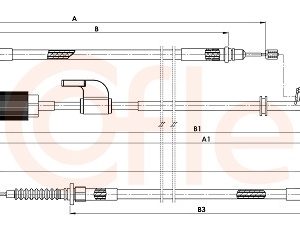 Cablu frana de parcare COFLE 92.11.5842 – OPEL | AutoRival