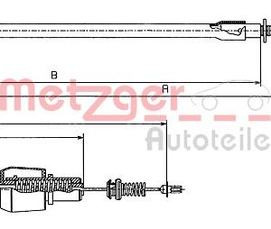 Cablu acceleratie METZGER 11.1247