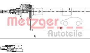 Cablu ambreiaj METZGER 11.2533