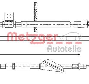 Cablu frana de parcare METZGER 11.5741