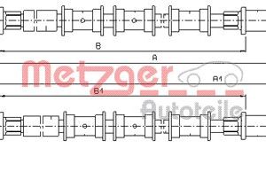 Cablu frana de parcare METZGER 11.5933