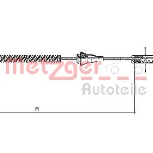 Cablu frana de parcare METZGER 11.5934