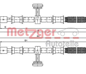 Cablu frana de parcare METZGER 11.5944