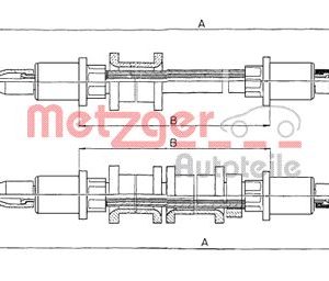 Cablu frana de parcare METZGER 11.5971