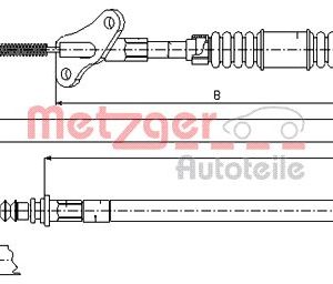 Cablu frana de parcare METZGER 17.2720