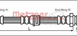 Furtun frana METZGER 4111758