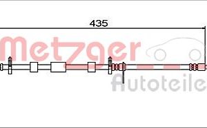 Furtun frana METZGER 4111928