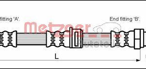 Furtun frana METZGER 4112814