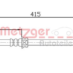 Furtun frana METZGER 4113679