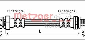 Furtun frana METZGER 4114730