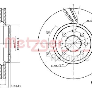 Disc frana METZGER 6110193