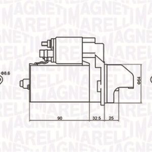 Electromotor MAGNETI MARELLI 063721334010