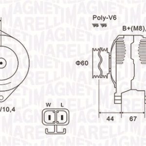 Alternator MAGNETI MARELLI 063731526010