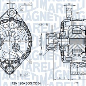 Alternator MAGNETI MARELLI 063732045010