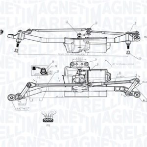 Sistem stergator parbriz MAGNETI MARELLI 064352403010