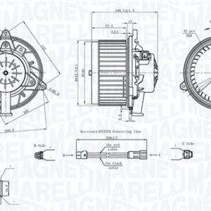 Ventilator habitaclu MAGNETI MARELLI 069412742010