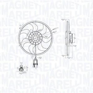 Ventilator radiator MAGNETI MARELLI 069422861010