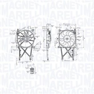 Ventilator radiator MAGNETI MARELLI 069422863010