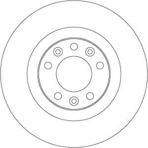 Disc frana PEUGEOT EXPERT caroserie (V_) E-EXPERT electric 136 cai TRW DF6667