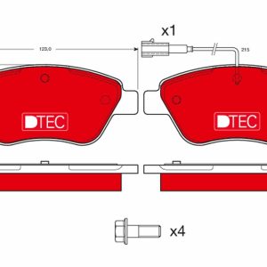 Placute frana PEUGEOT BIPPER (AA_) 1.4 HDi diesel 68 cai TRW GDB1482DTE
