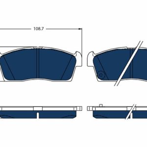 Placute frana PEUGEOT ION Electric electric 48 cai TRW GDB1940BTE