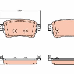 Placute frana PEUGEOT EXPERT bus (V_) 2.0 BlueHDi 180 diesel 178 cai TRW GDB2166