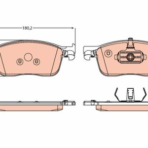 Placute frana PEUGEOT EXPERT bus (V_) 1.6 BlueHDi 95 diesel 95 cai TRW GDB2169