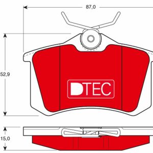 Placute frana PEUGEOT 405 I (15B) 1.9 Injection benzina 105 cai TRW GDB823DTE