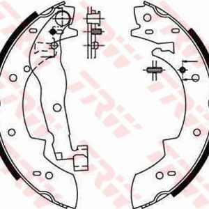 Set saboti frana PEUGEOT 405 I (15B) 1.9 Injection benzina 105 cai TRW GS6190