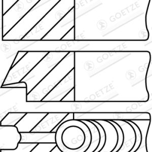 Set segmenti piston PEUGEOT EXPERT caroserie (222) 1.8 benzina 101 cai GOETZE ENGINE 08-323400-10