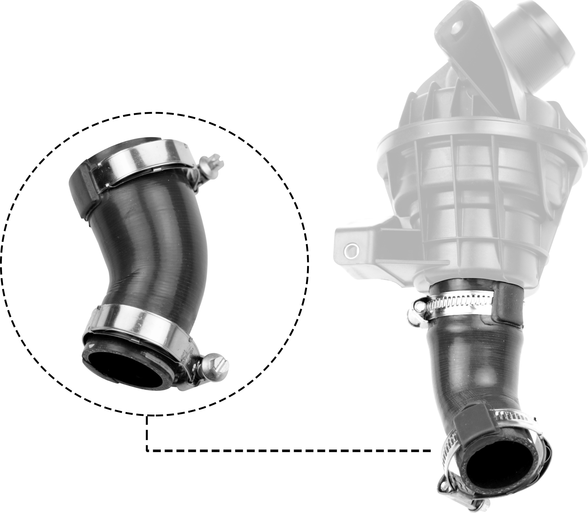 Furtun aer supraalimentare PEUGEOT BIPPER TEPEE 1.4 HDi diesel 68 cai GATES 09-1054
